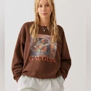 Urban Outfitters Brown Gauguin Graphic Sweatshirt